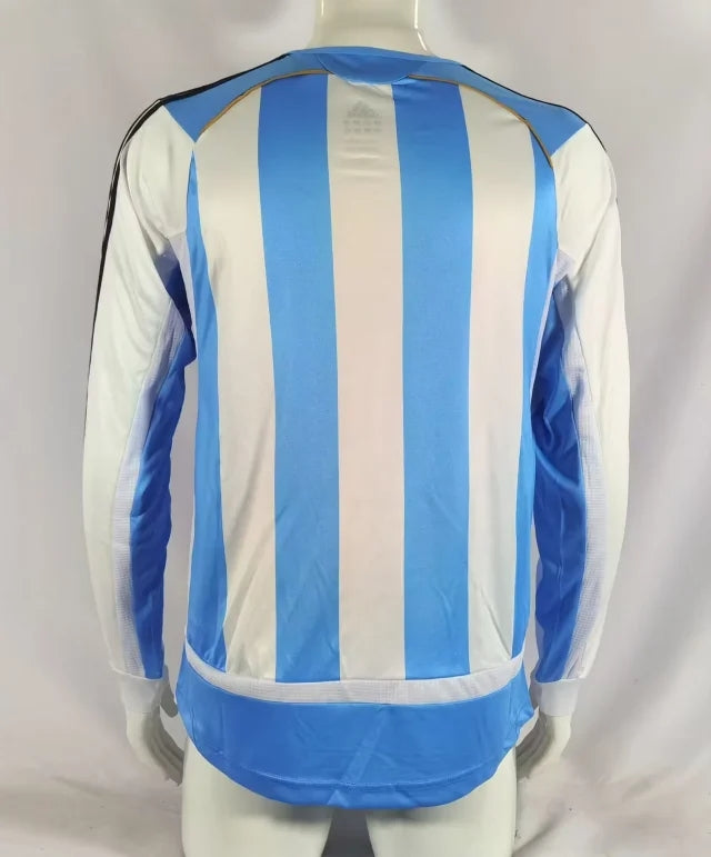 Argentina Home Long Sleeve Jersey 2006