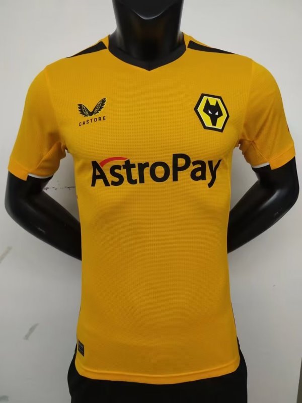 Wolverhampton Wanderers Player Version Home Jersey 2022-2023