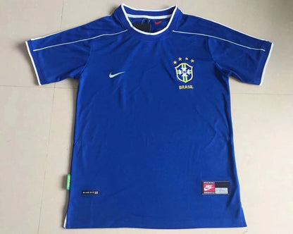 Brazil Retro Away Jersey Blue 1998